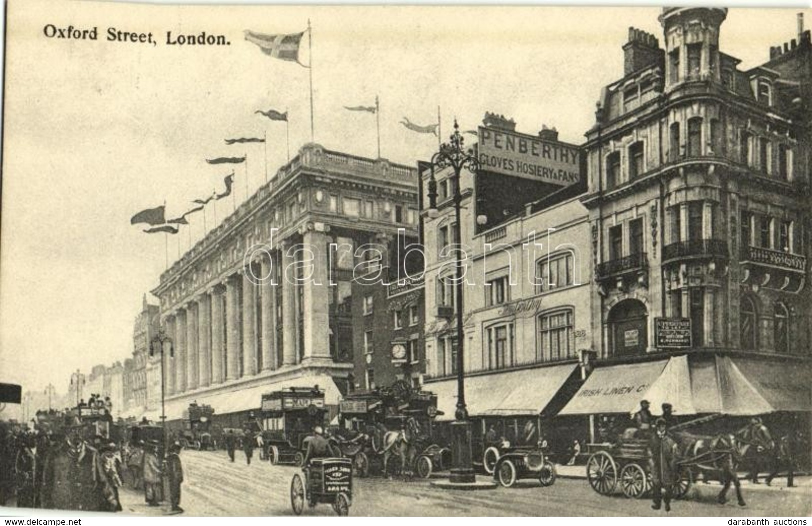 ** T1 London, Oxford Street, Irish Linen Co., Penberthy Gloves Hosiery & Fans, Automobiles - Other & Unclassified