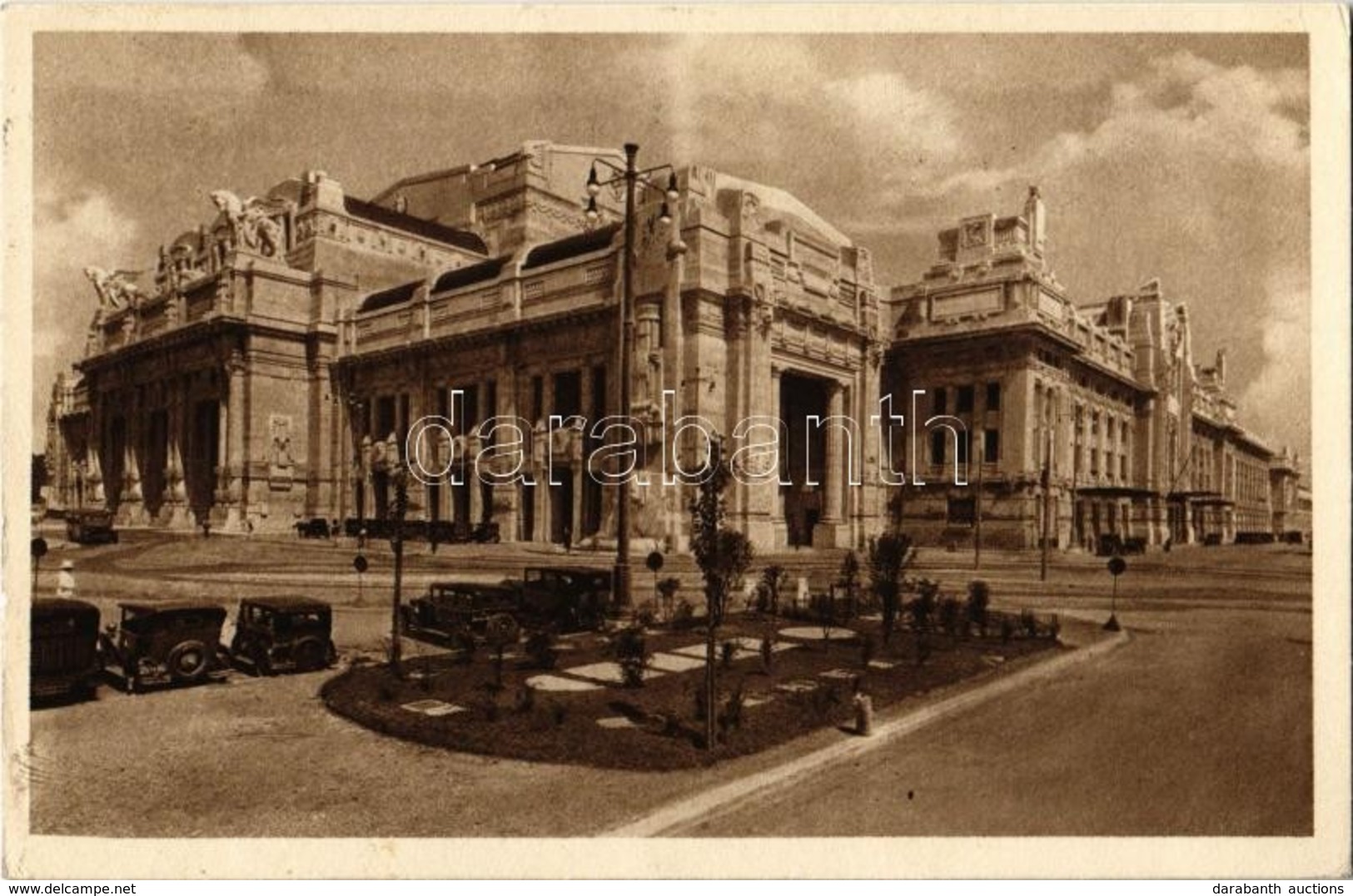 Milan, Milano; Stazione / Railway Station - 2 Pre-1945 Postcards - Sonstige & Ohne Zuordnung