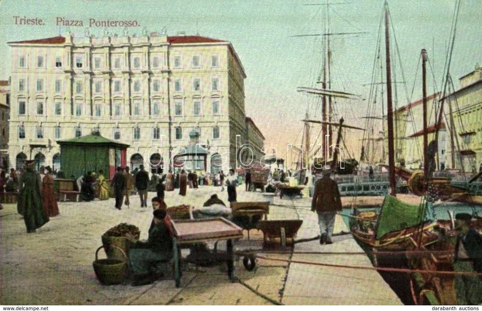 * T2 Trieste, Trieszt, Trst; Piazza Ponterosso / Square, Market Vendors, Quay - Other & Unclassified