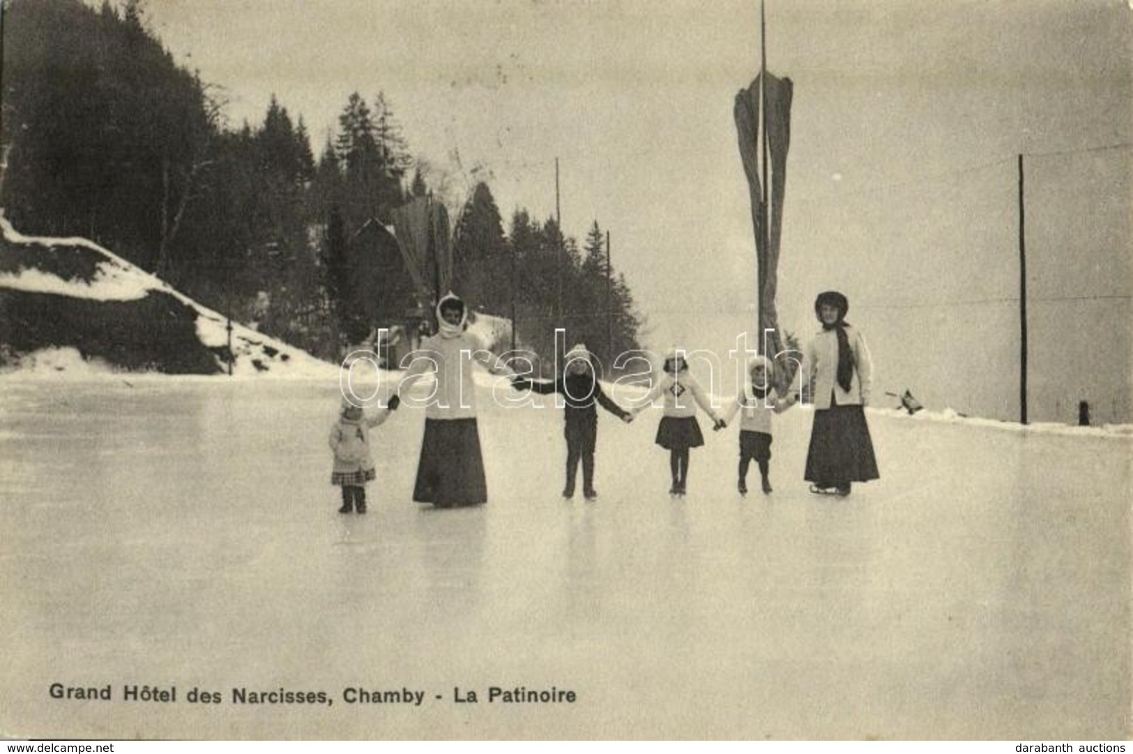 T2 1919 Chamby, Grand Hotel Des Narcisses, La Patinoire / Hotel, Rink - Andere & Zonder Classificatie