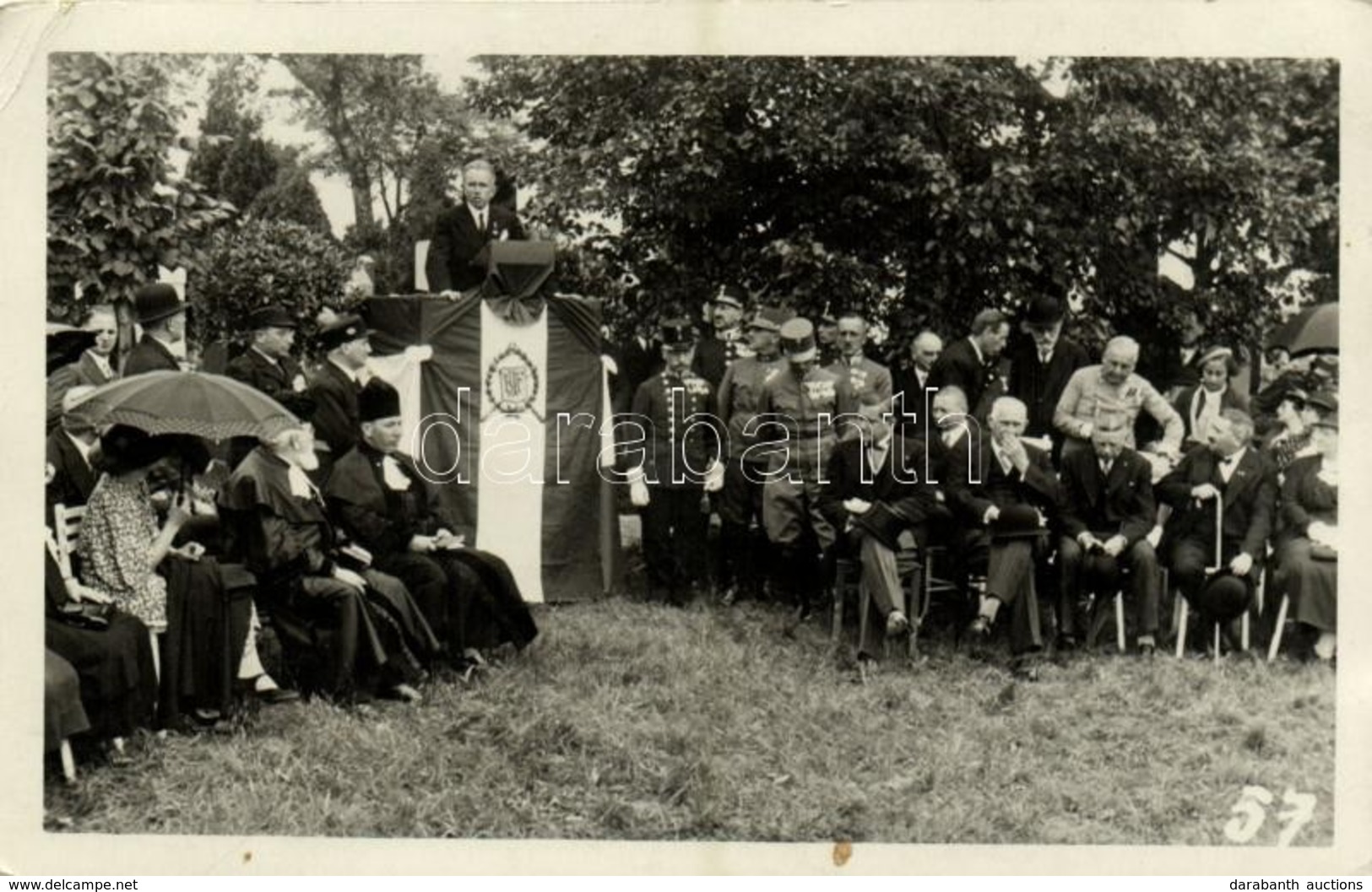 T2 1935 Graz, Einweihung Des Denkmals Der Jüdischen Helden Am 23. Juni, (BJF)  Bundes Jüdischer Frontsoldaten / Zsidó Hő - Zonder Classificatie