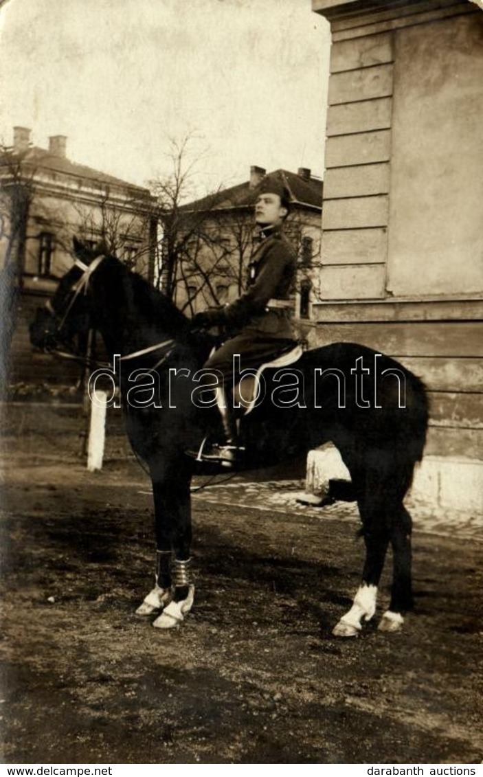 ** T2/T3 Első Világháborús Osztrák-magyar Lovaskatona / WWI K.u.K. (Austro-Hungarian) Military, Cavalryman. Photo (fl) - Ohne Zuordnung