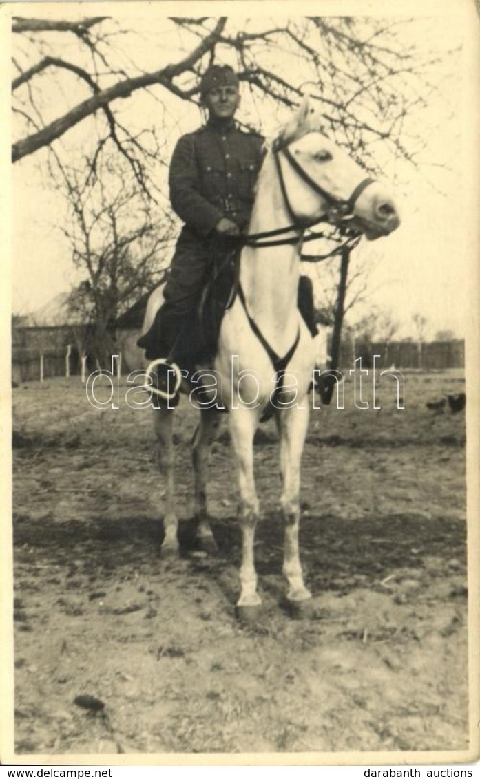 ** T2/T3 Első Világháborús Osztrák-magyar Lovaskatona / WWI K.u.K. (Austro-Hungarian) Military, Cavalryman. Photo (EK) - Ohne Zuordnung