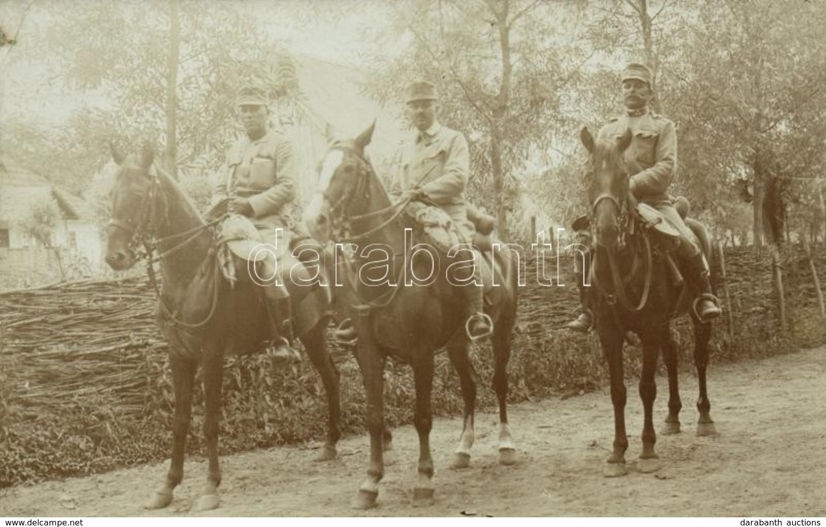 * T2/T3 Első Világháborús Osztrák-magyar Lovaskatonák / WWI K.u.K. (Austro-Hungarian) Military, Cavalrymen. Photo  (EK) - Sin Clasificación