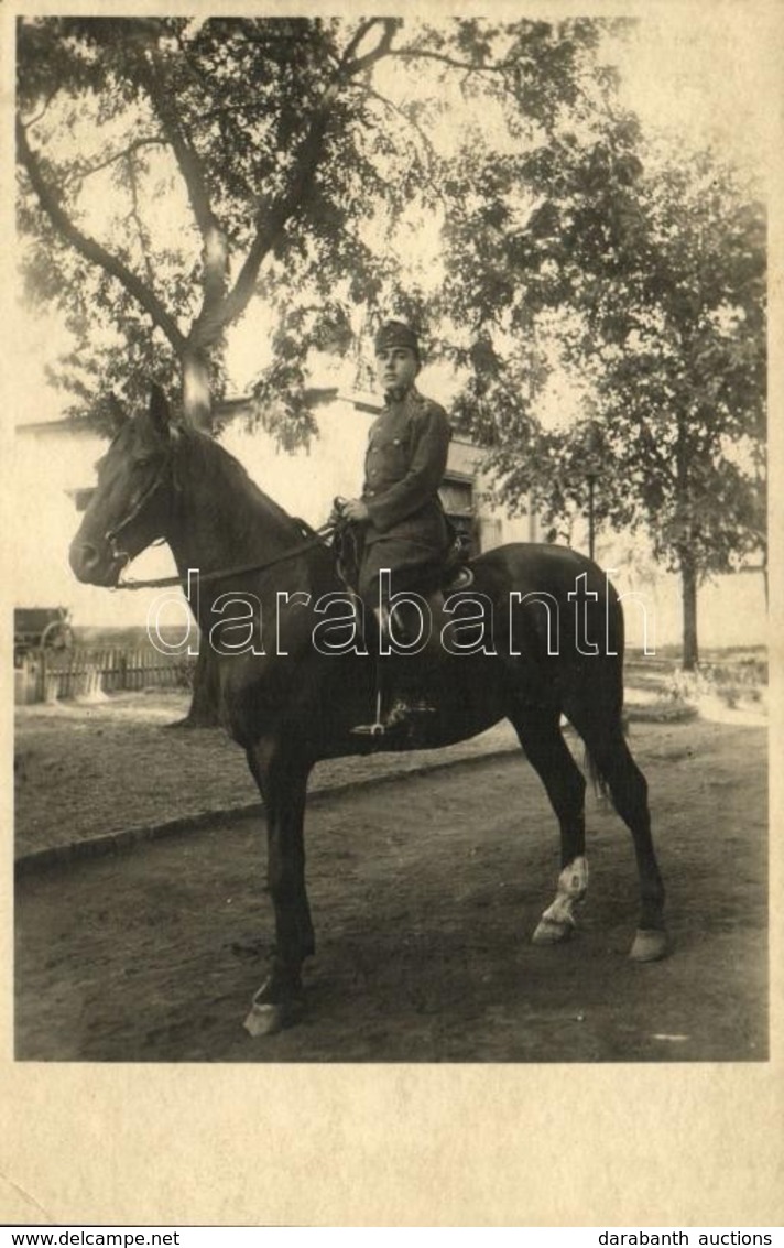 ** T2/T3 Első Világháborús Osztrák-magyar Lovaskatona / WWI K.u.K. (Austro-Hungarian) Military, Cavalryman. Photo (EK) - Ohne Zuordnung