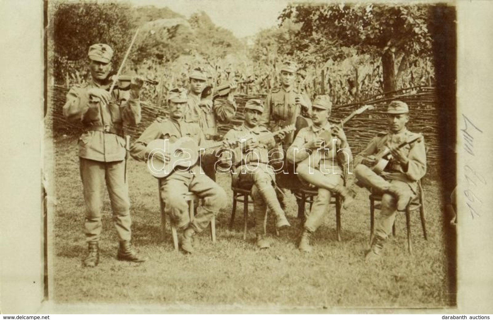 ** T1/T2 Első Világháborús Osztrák-magyar Alkalmi Katonazenekar / WWI K.u.K. (Austro-Hungarian) Military Music Band. Pho - Sin Clasificación