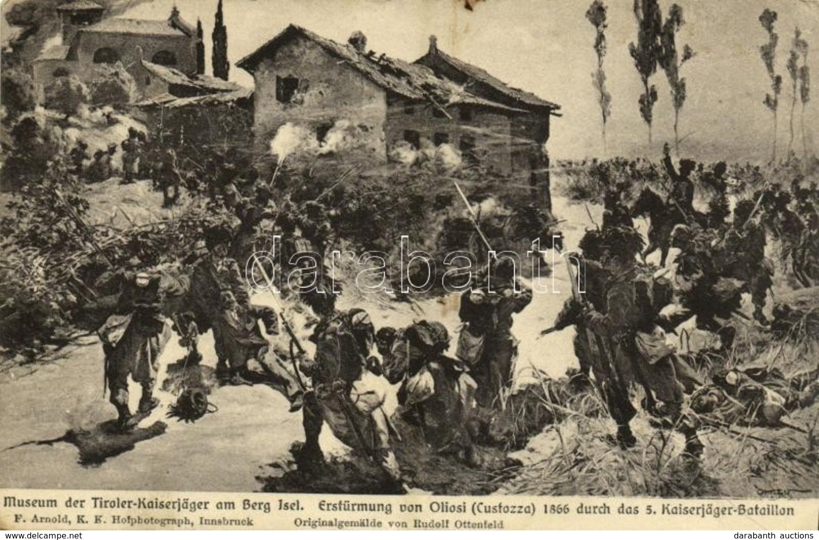 ** T2/T3 Erstürmung Von Oliosi (Custozza) 1866 Durch Das 5. Kaiserjäger-Bataillon. Museum Der Tiroler Kaiserjäger Am Ber - Unclassified