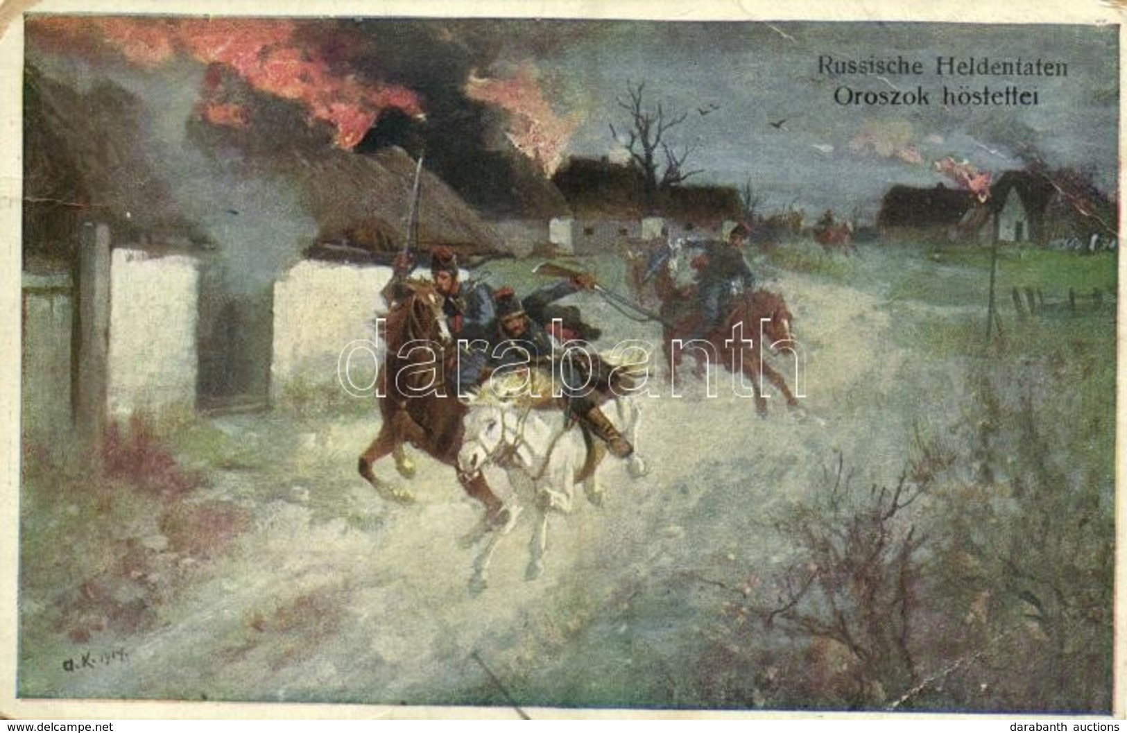 ** T3 Oroszok Hőstettei / K.u.K. (Austro-Hungarian) Military Art Postcard, Russians. B.K.W.I. 259-48. (EB) - Unclassified