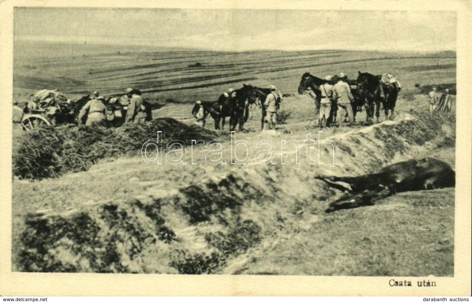 ** T2/T3 Csata Után- A Képes Újság Húsvéti Ajándéka / K.u.K. (Austro-Hungarian) Military Postcard, After The Battle  (EK - Unclassified