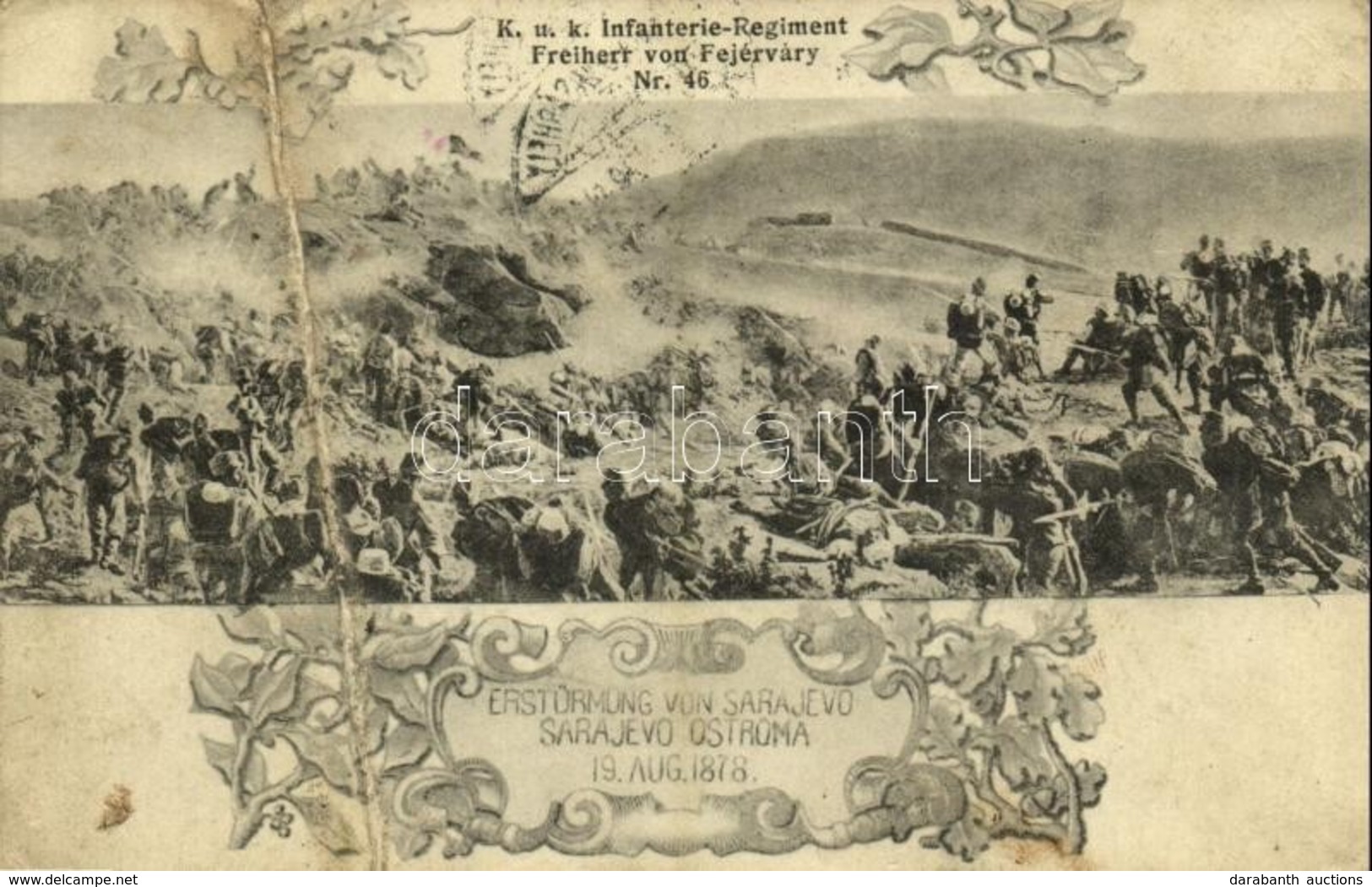 T4 1914 Szarajevó Ostroma 1878. Augusztus 19. / Estürmung Von Sarajevo. K.u.K. Infanterie-Regiment Freiherr Von Fejérvár - Unclassified