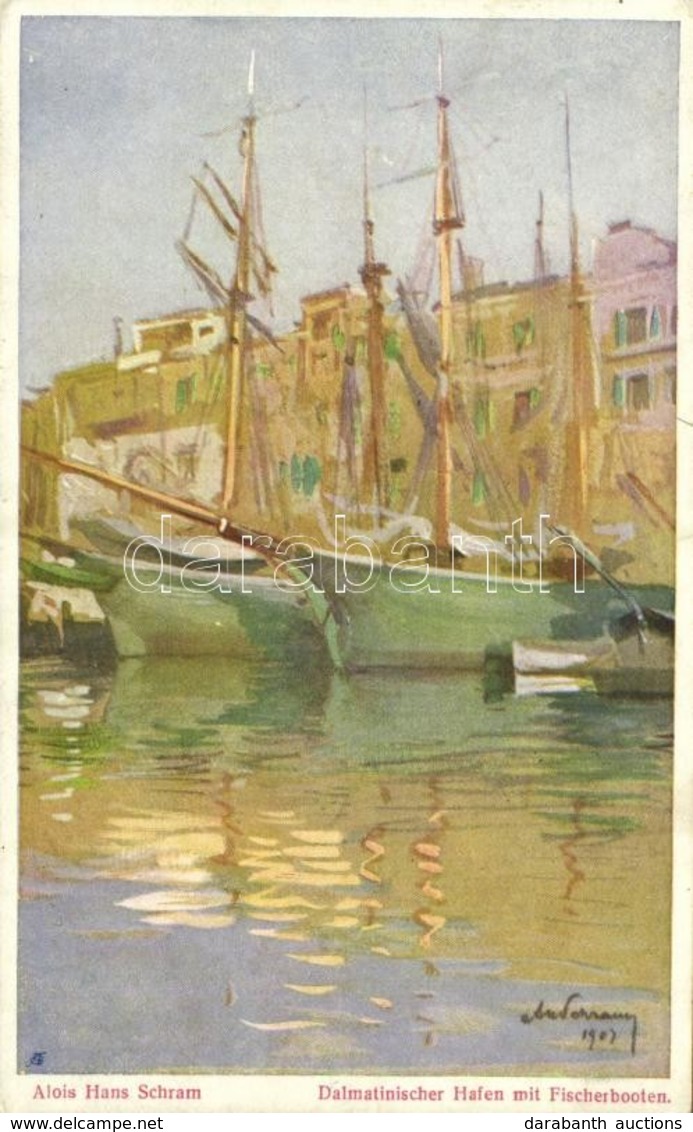 T2 Dalmatinischer Hafen Mit Fischerbooten, Selbstverlag Des Österr. Flottenvereines, Serie I. Nr. 2. / Harbour, Fishing  - Sin Clasificación