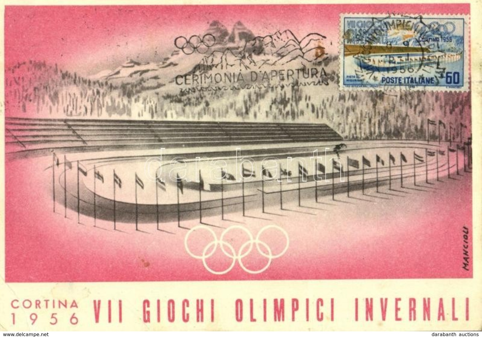 * T2/T3 1956 Cortina, VII Giochi Olimpici Invernali / 1956 VII Winter Olympic Games In Cortina D'Ampezzo, Misurina Track - Sin Clasificación