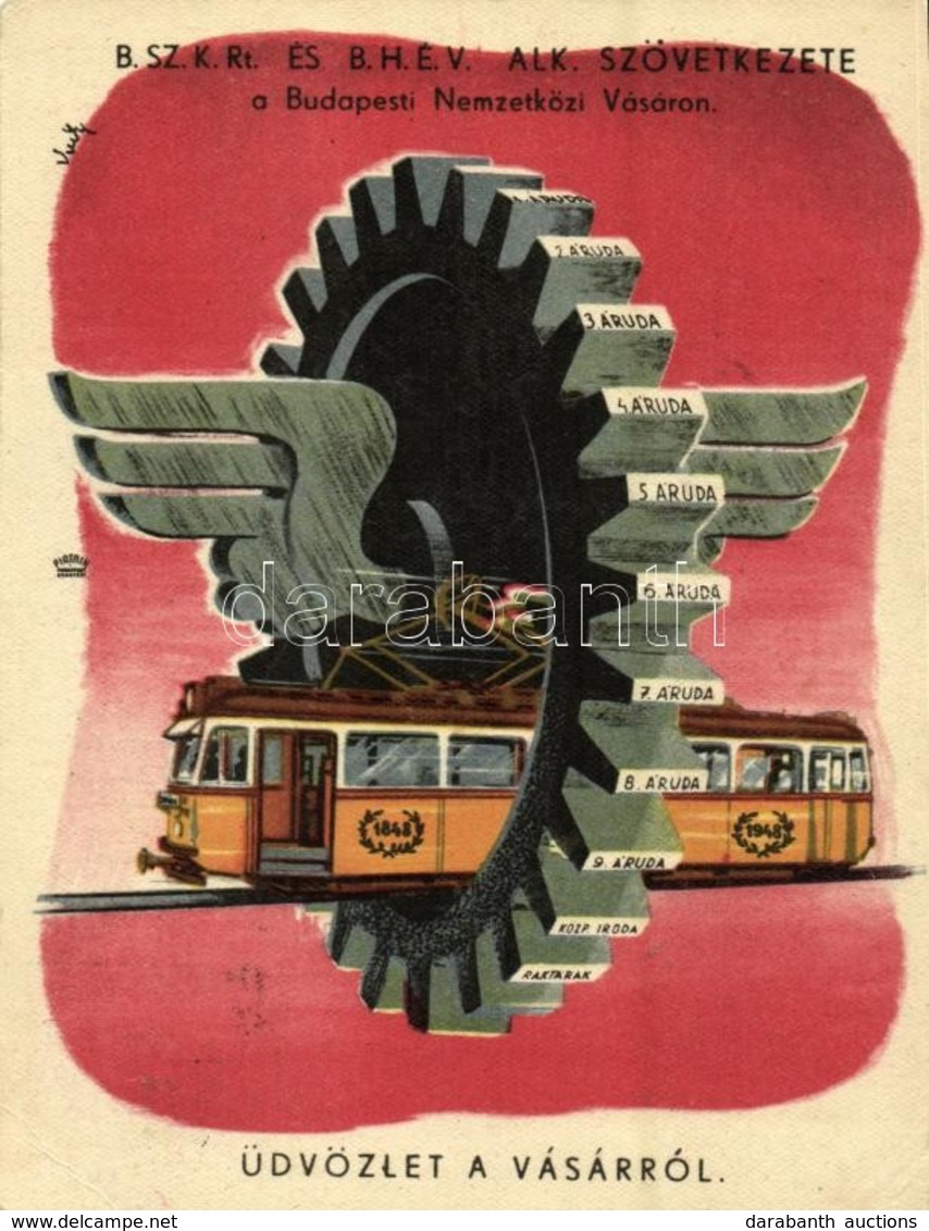 T2/T3 1948 Budapest, BSzKRt. (Budapest Székesfővárosi Közlekedési Részvénytársaság) és BHÉV (Budapesti Helyiérdekű Vasút - Sin Clasificación