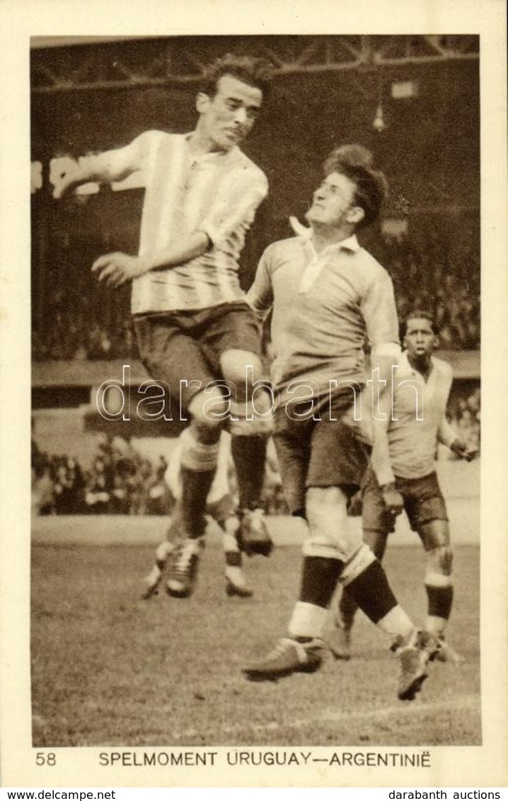 ** T1 1928 Amsterdam, Olympische Spelen. Spelmoment Uruguay-Argentinie / 1928 Summer Olympics. Uruguay-Argentina Footbal - Sin Clasificación