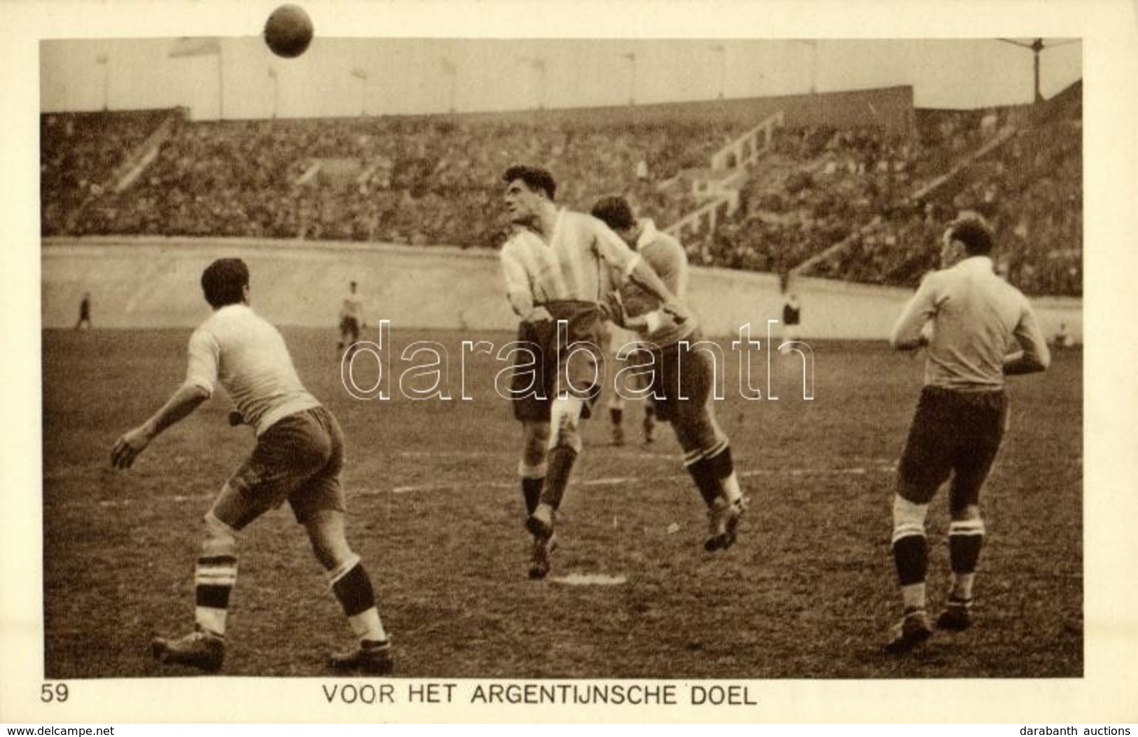 ** T1 1928 Amsterdam, Olympische Spelen. Voor Het Argentijnsche Doel / 1928 Summer Olympics. Uruguay-Argentina Football  - Sin Clasificación