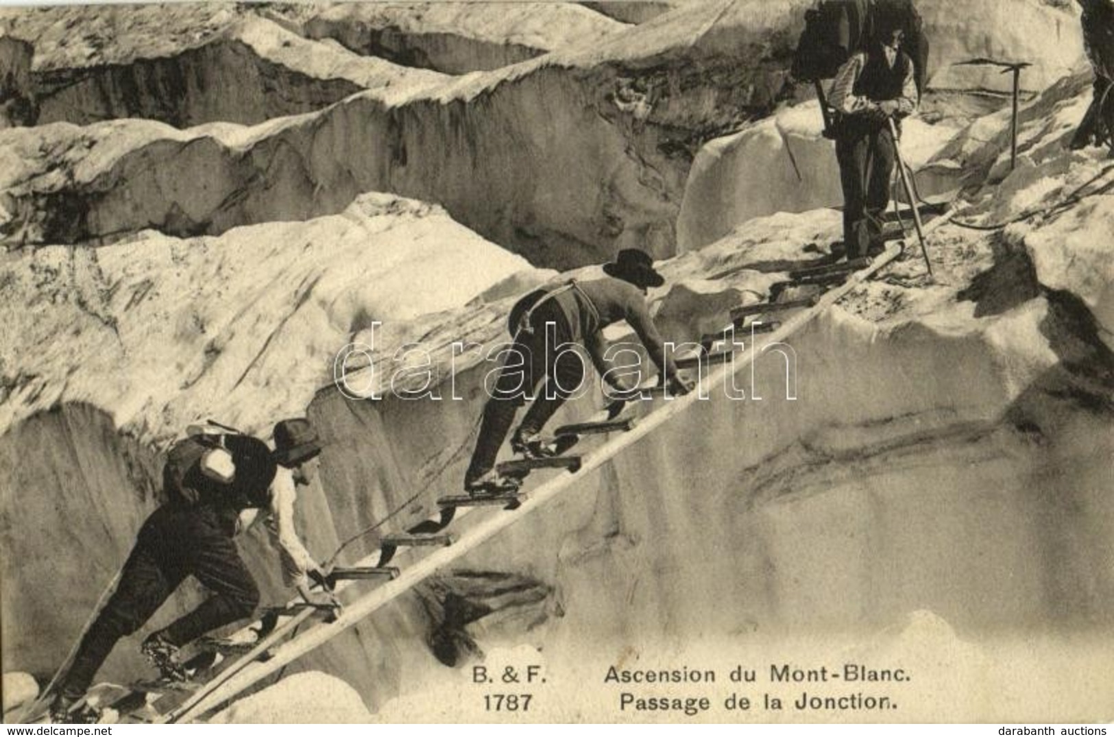 T2/T3 Ascension Du Mont Blanc, Passage De La Jonction / Winter Sport, Mountain Climbers (EK) - Sin Clasificación