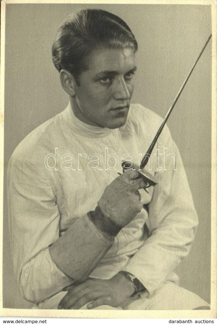 * T2/T3 1938 Heinz Ahrens (?) Fencer. Photo (EK) - Ohne Zuordnung