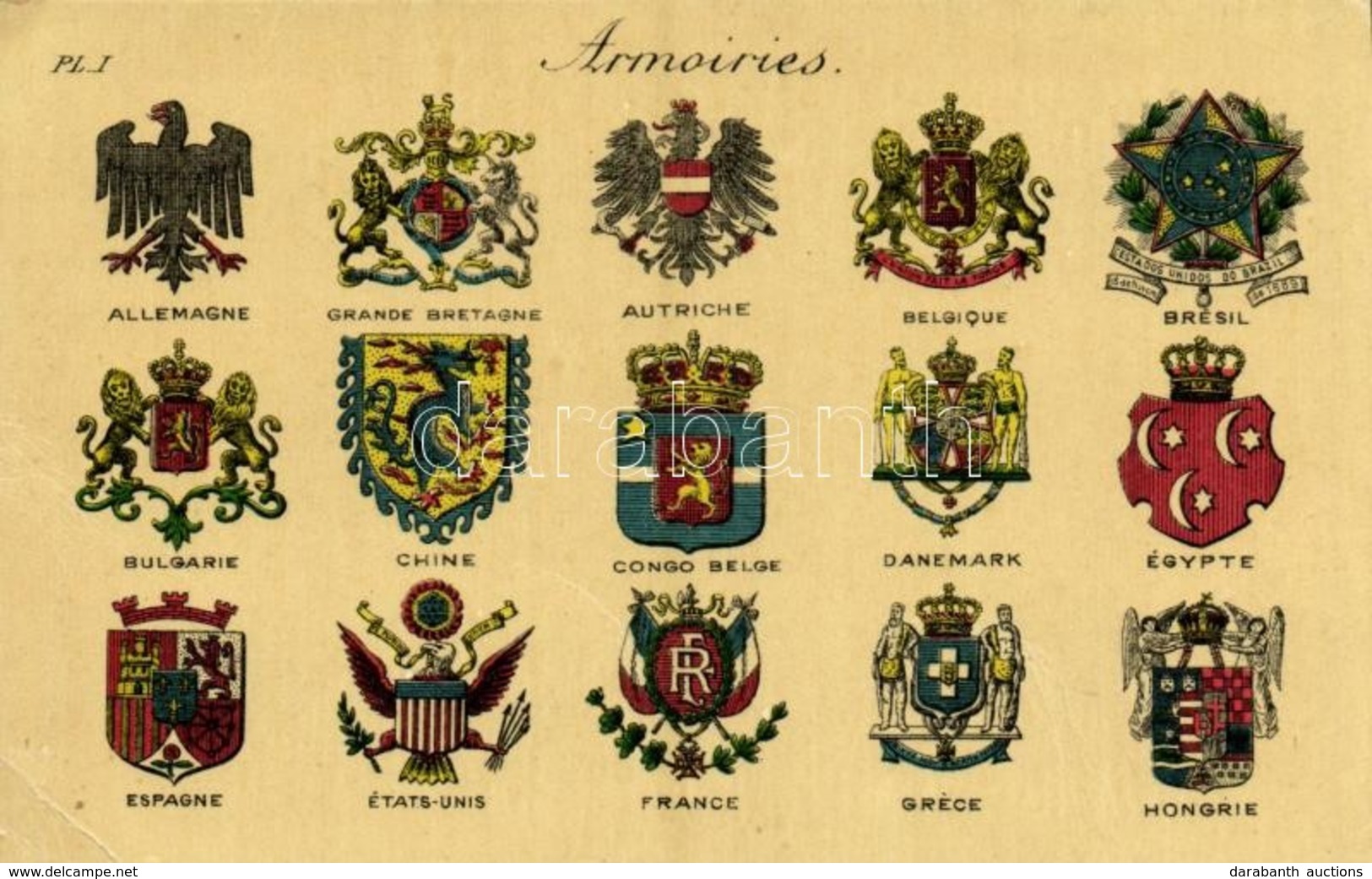 ** T2/T3 Armoiries / Coats Of Arms Of Different Countries. Edit. Girinquet Bruxelles  (EK) - Sin Clasificación