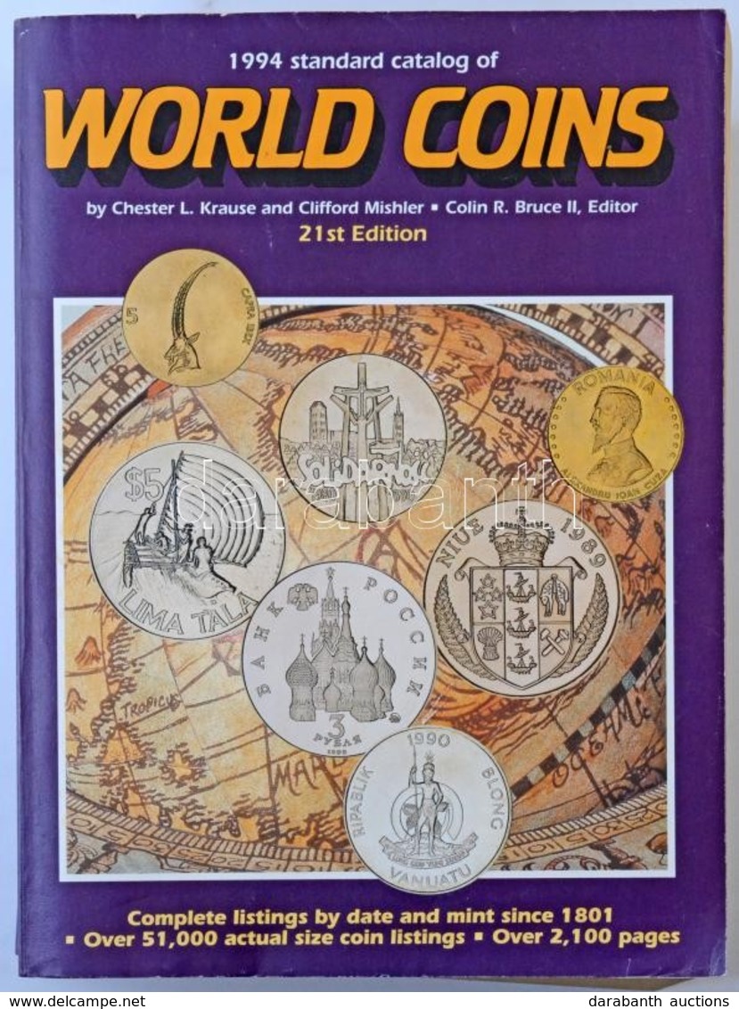 Standard Catalog Of World Coins, 21st Edition. Krause Publications 1994. Használt állapotban. - Unclassified