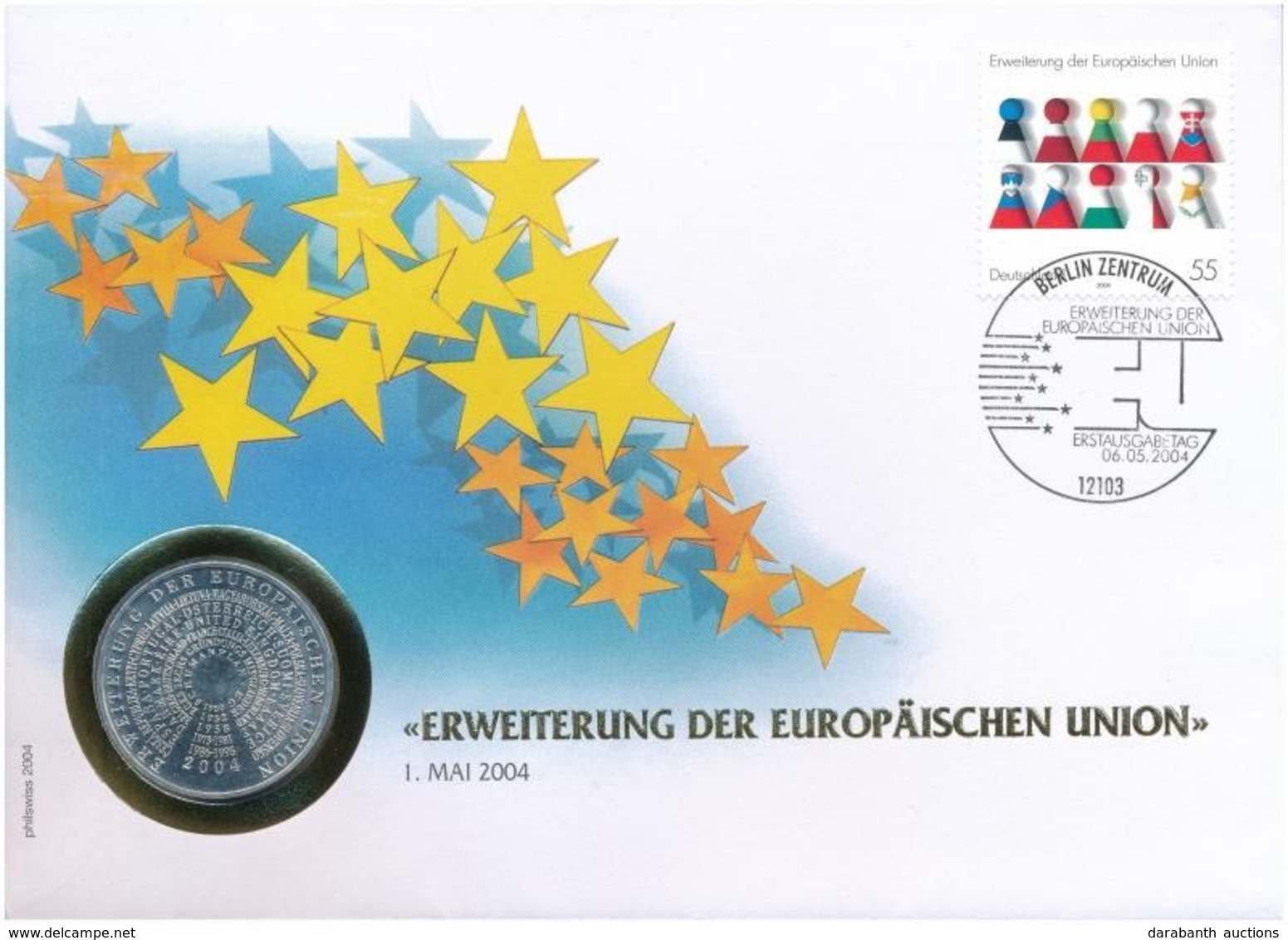 Németország 2004. 10E Felbélyegzett Borítékban, Bélyegzéssel T:1 Patina
Germany 2004. 10 Euro In Envelope With Stamp And - Ohne Zuordnung