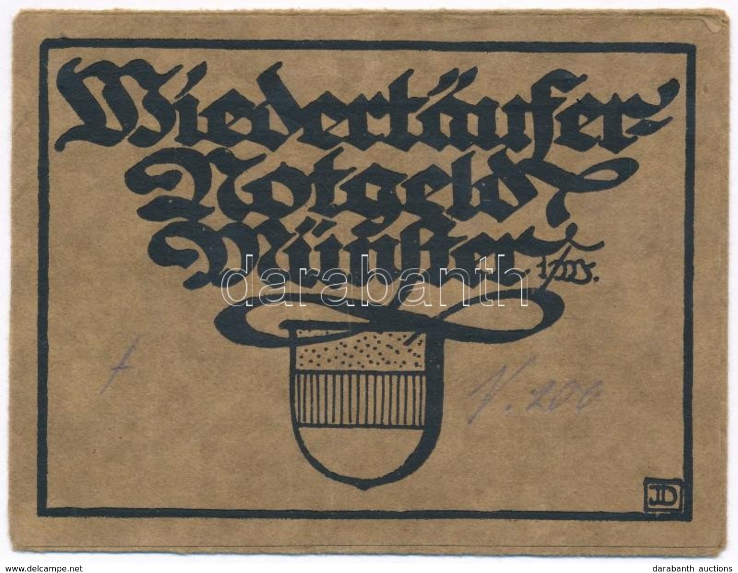 Németország / Weimari Köztársaság / Münster 1921. 2M (5xklf) Német Nyelvű Ismertetővel T:III
Germany / Weimar Republic / - Sin Clasificación
