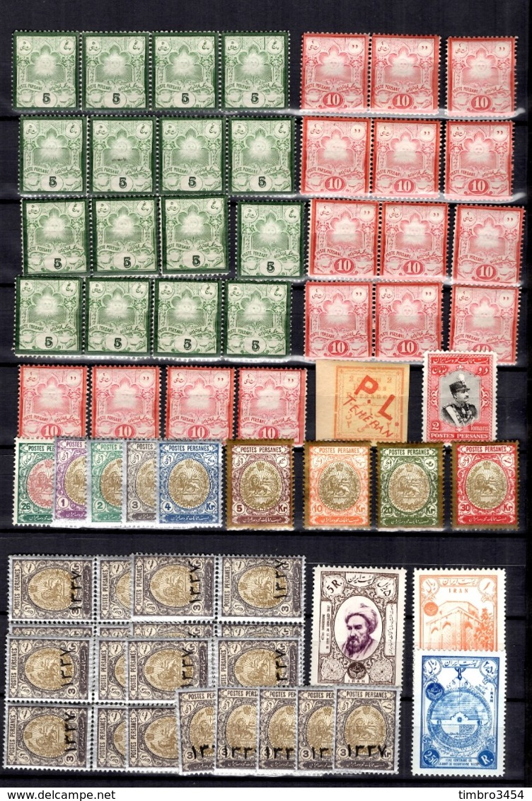 Iran Belle Collection De Bonnes Valeurs Anciennes Neufs 1881/1956. B/TB. A Saisir! - Iran
