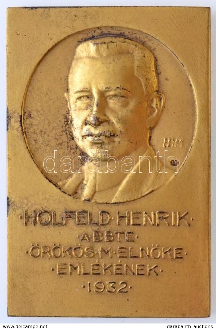 Berán Lajos (1882-1943) 1933. 'Holfeld Henrik, A BBTE örökös M. Elnöke Emlékének 1932 / B.B.T.E. Bridzs-csapatverseny 19 - Ohne Zuordnung