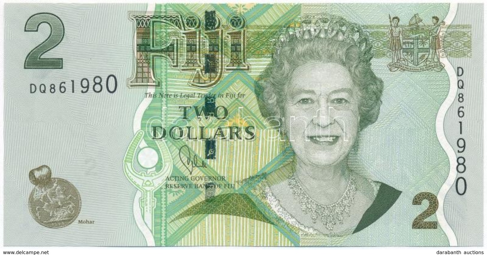 Fidzsi-szigetek 2012. 2$ T:I 
Fiji 2012. 2 Dollars C:UNC - Unclassified