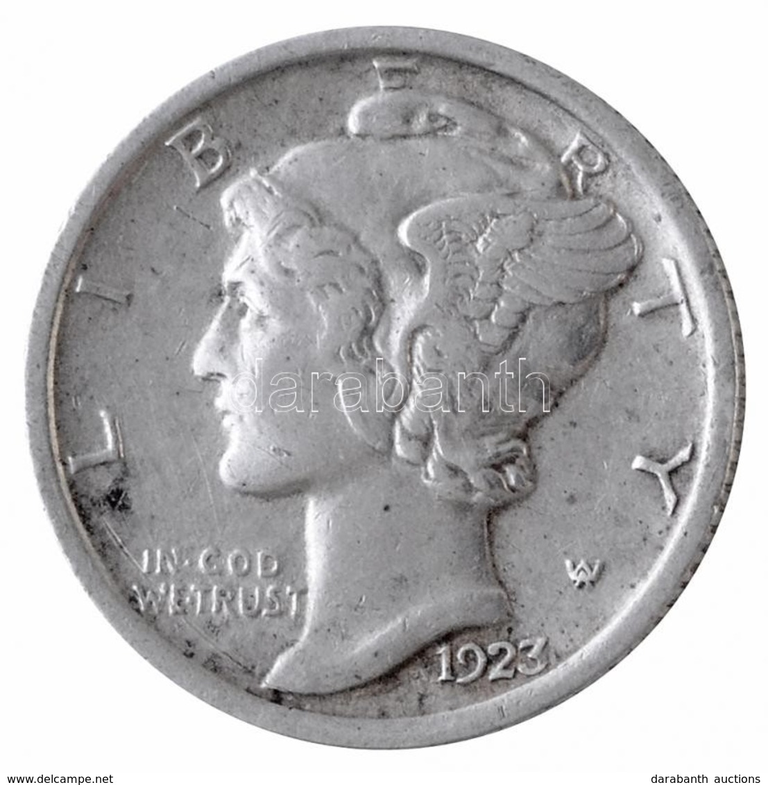 Amerikai Egyesült Államok 1923. 1d Ag 'Mercury' T:2
USA 1923. 1 Dime Ag 'Mercury' C:XF
Krause KM#140 - Sin Clasificación