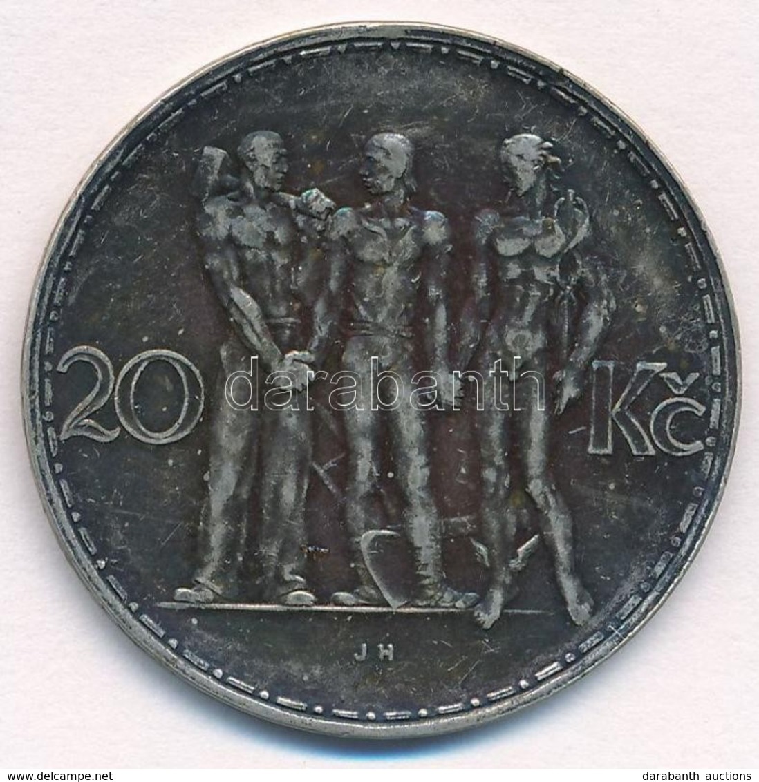 Csehszlovákia 1934. 20K Ag 'Ipar, Mezőgazdaság, üzlet' T:1- Patina
Czechoslovakia 1934. 20 Korun Ag 'Industry, Agricultu - Ohne Zuordnung