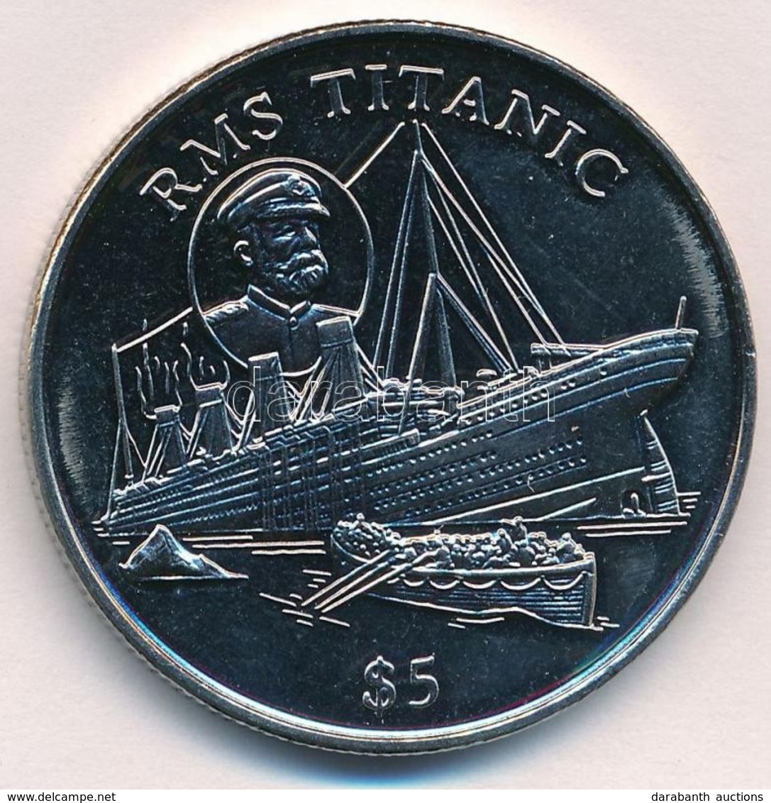 Libéria 1998. 5$ Cu-Ni 'RMS Titanic' T:UNC
Liberia 1998. 5 Dollars Cu-Ni 'RMS Titanic' C:UNC - Sin Clasificación
