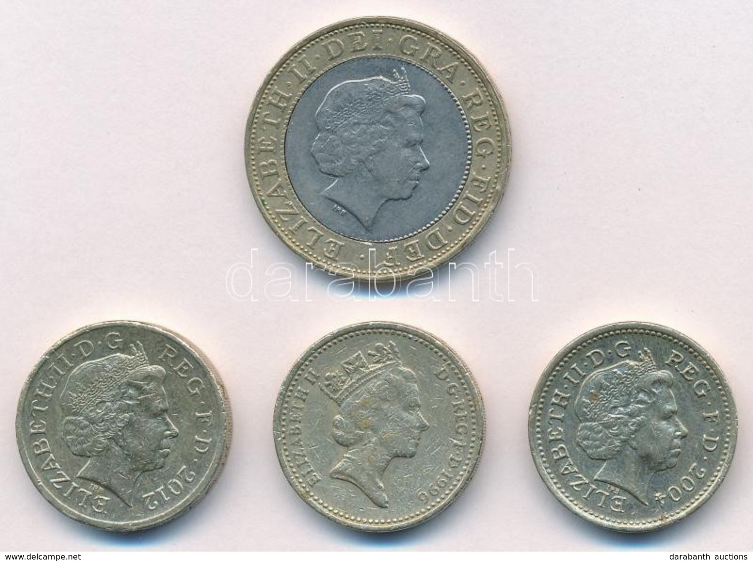 Nagy-Britannia 1996-2012. 1Ł (3xklf) + 2000. 2Ł T:2,2-
Great Britain 1996-2012. 1 Pound (3xdiff) + 2000. 2 Pounds C:XF,V - Sin Clasificación