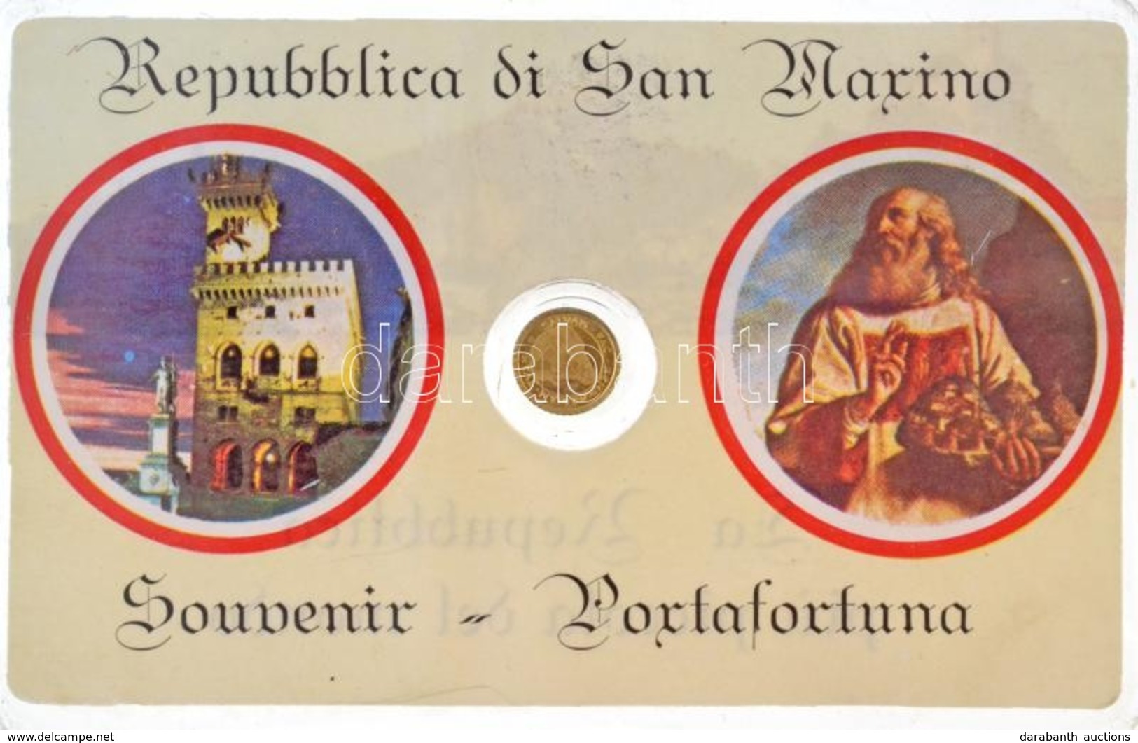 DN 'San Marino Köztársaság' Aranyozott Minipénz Eredeti Csomagolásban T:1
ND 'Repubblica Di San Marino' Gold Plated Mini - Sin Clasificación