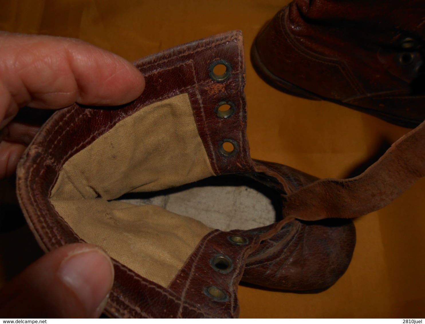 Chaussures Anciennes Bottines Cuir - Chaussures