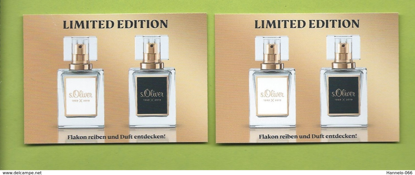 S'OLIVER * CARD PARFUME * V/R - Modernas (desde 1961)