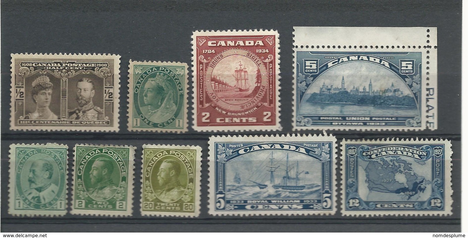 26541) Canada World Collection All Mint No Gum - Kilowaar (max. 999 Zegels)