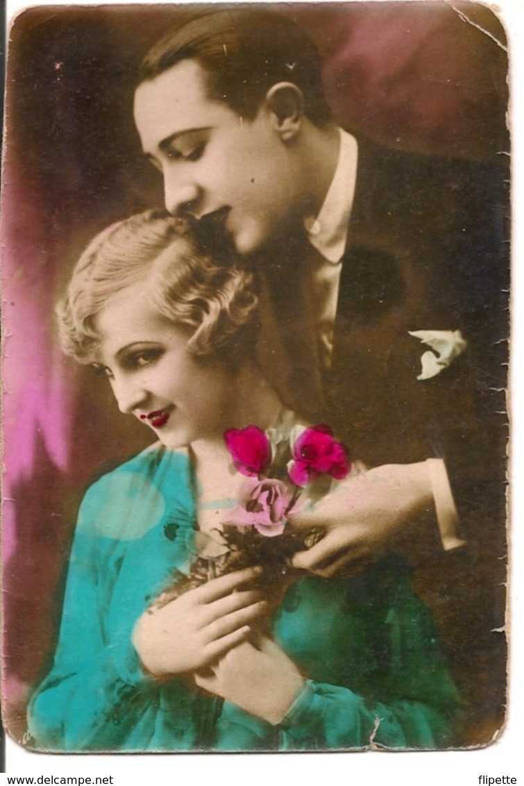 L55B124 - Couple D'amoureux - Carte étrangère - Coppie