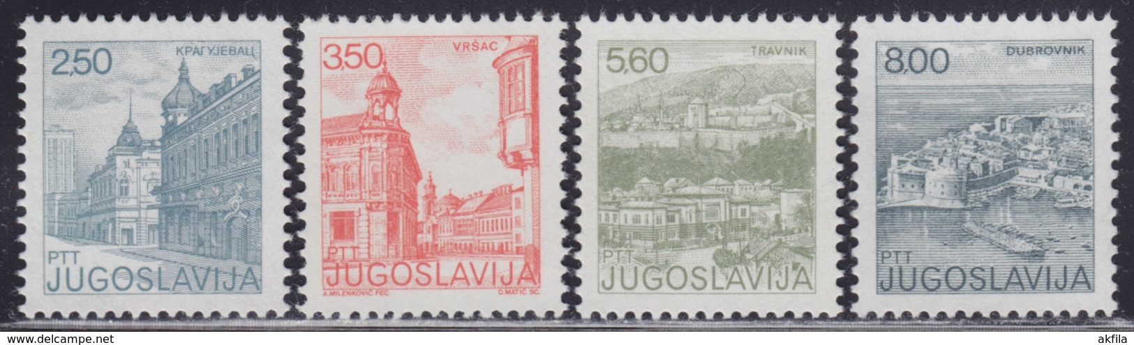 Yugoslavia 1981 Definitive - Tourism, MNH (**) Michel 1878-1881 - Ungebraucht