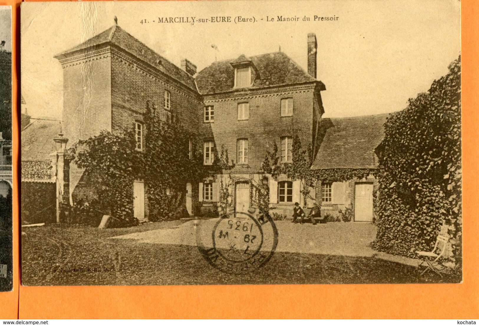 LAC057, Marcilly Sur Eure, Manoir Du Pressoir, Animée,  41, Circulée 1935 - Marcilly-sur-Eure
