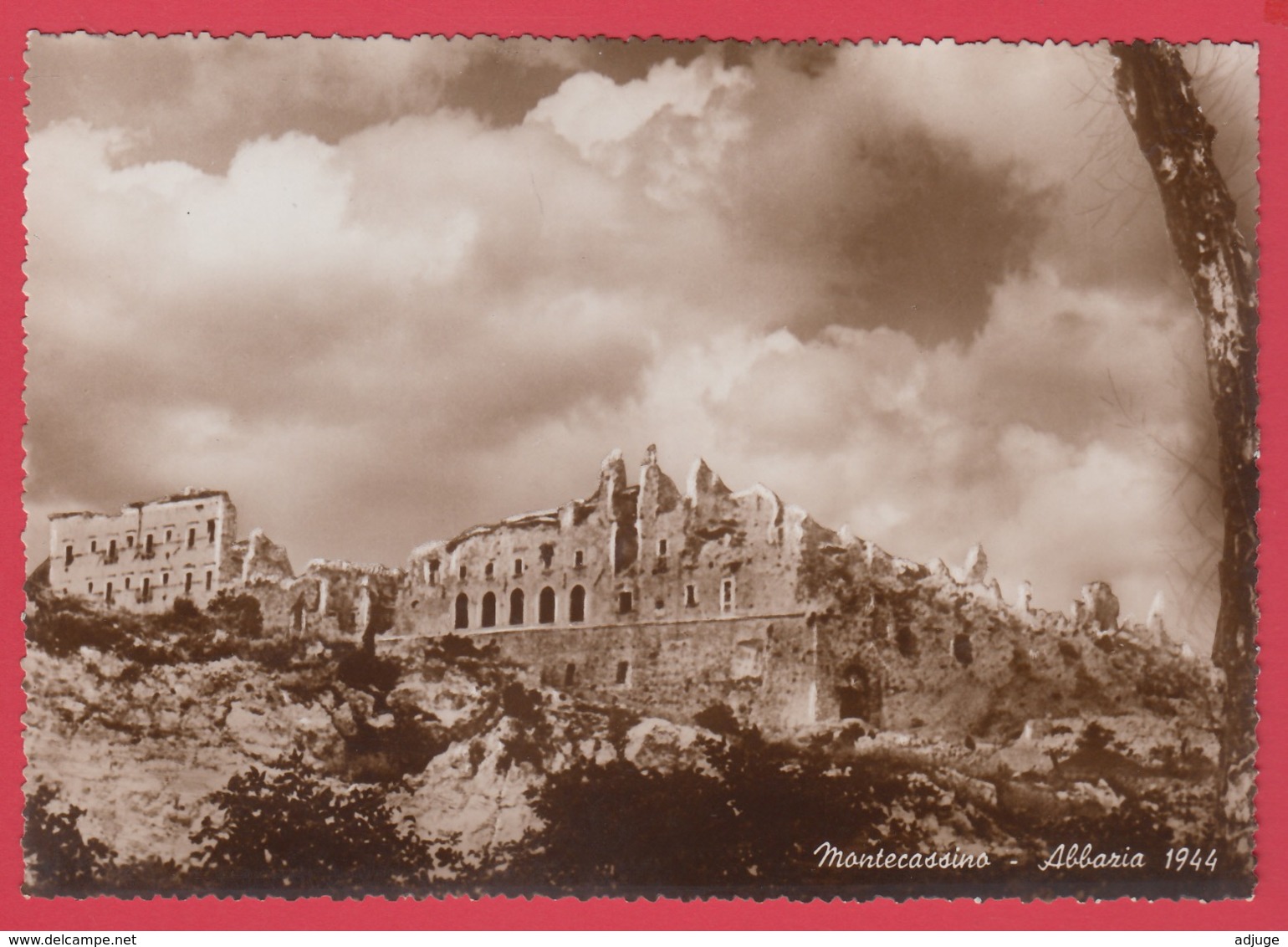 CPA * MONTECASSINO  * 1944 * ABBAZIA *Ruines De L'Abbaye Du Mont Cassin En 1944 *  VOIR Scan Recto-Verso *SUP** - Other & Unclassified