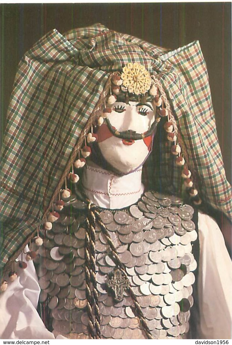 Cpa -    Musée Du Carnaval Et Du Masque De Binche  , Danseur En Foustanell   AH324 - Museum