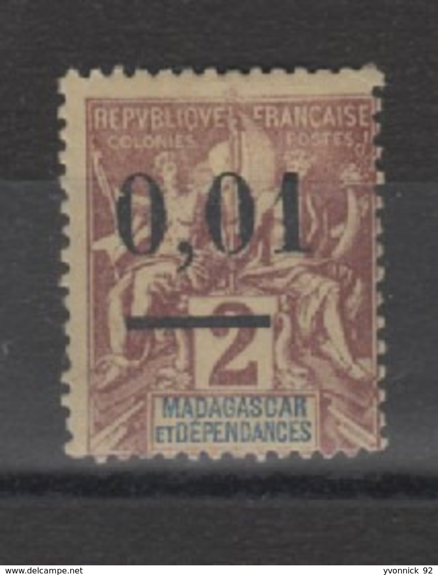 Madagascar_  (1902) Chiffres Imprimés Au Dos N° 51 A Neuf - Sonstige & Ohne Zuordnung