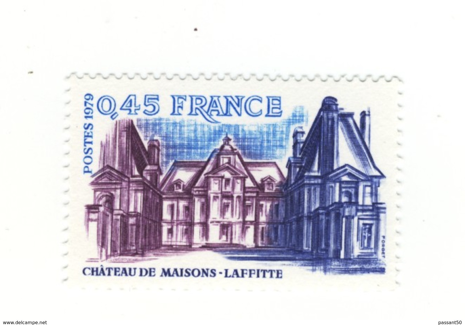 Château De Maisons-Laffitte YT 2064 Avec GOMME MATE + Normal . Rare , Voir Le Scan . Maury N° 2069 + 2069a : 40.30 € . - Unused Stamps