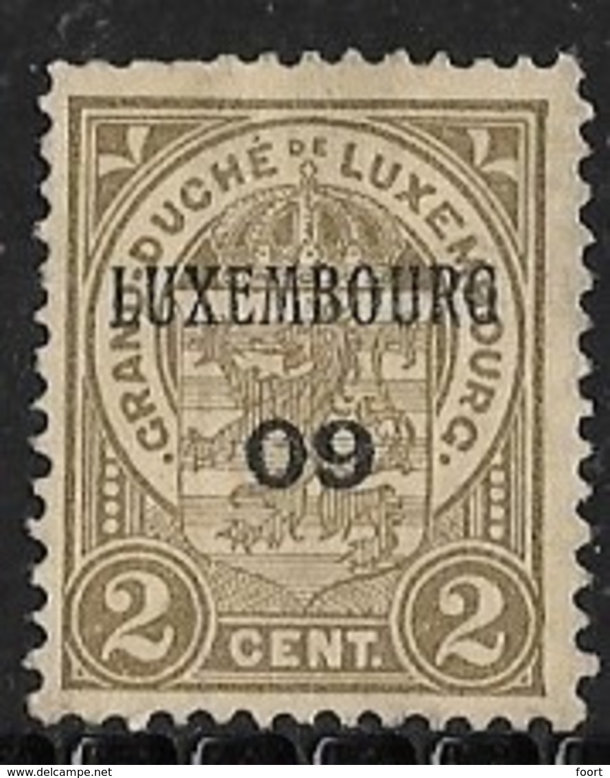 Luxembourg 1909 Nr. 62 - Prematasellados