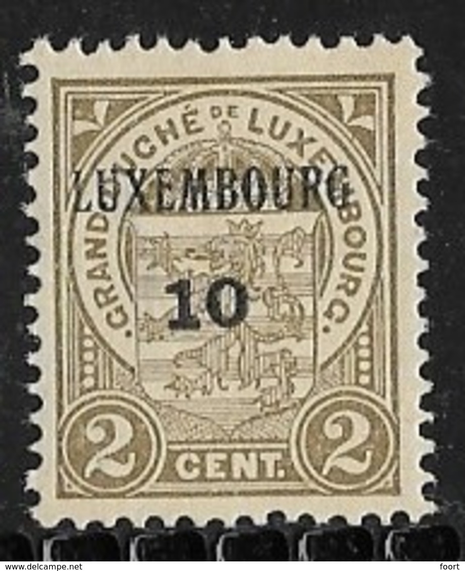 Luxembourg 1910 Nr. 68 - Préoblitérés