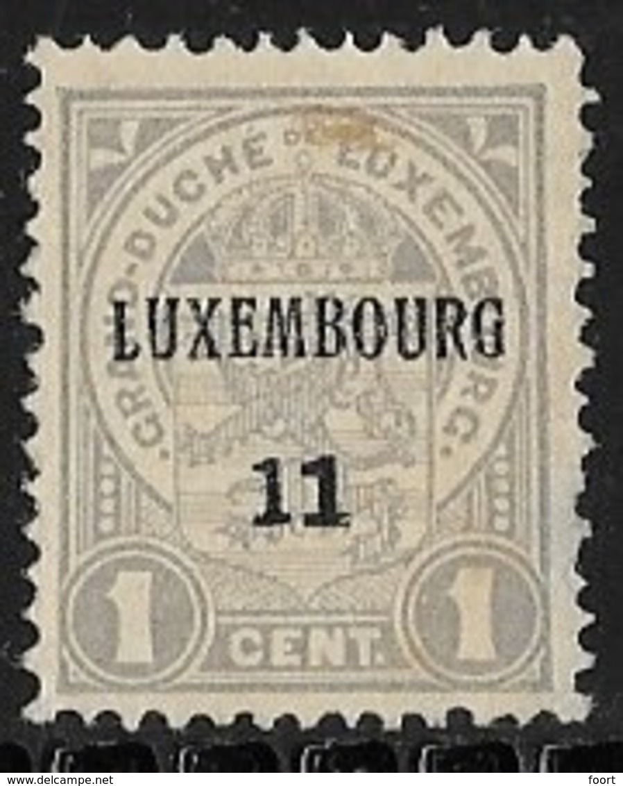 Luxembourg 1911 Nr. 73 - Prematasellados