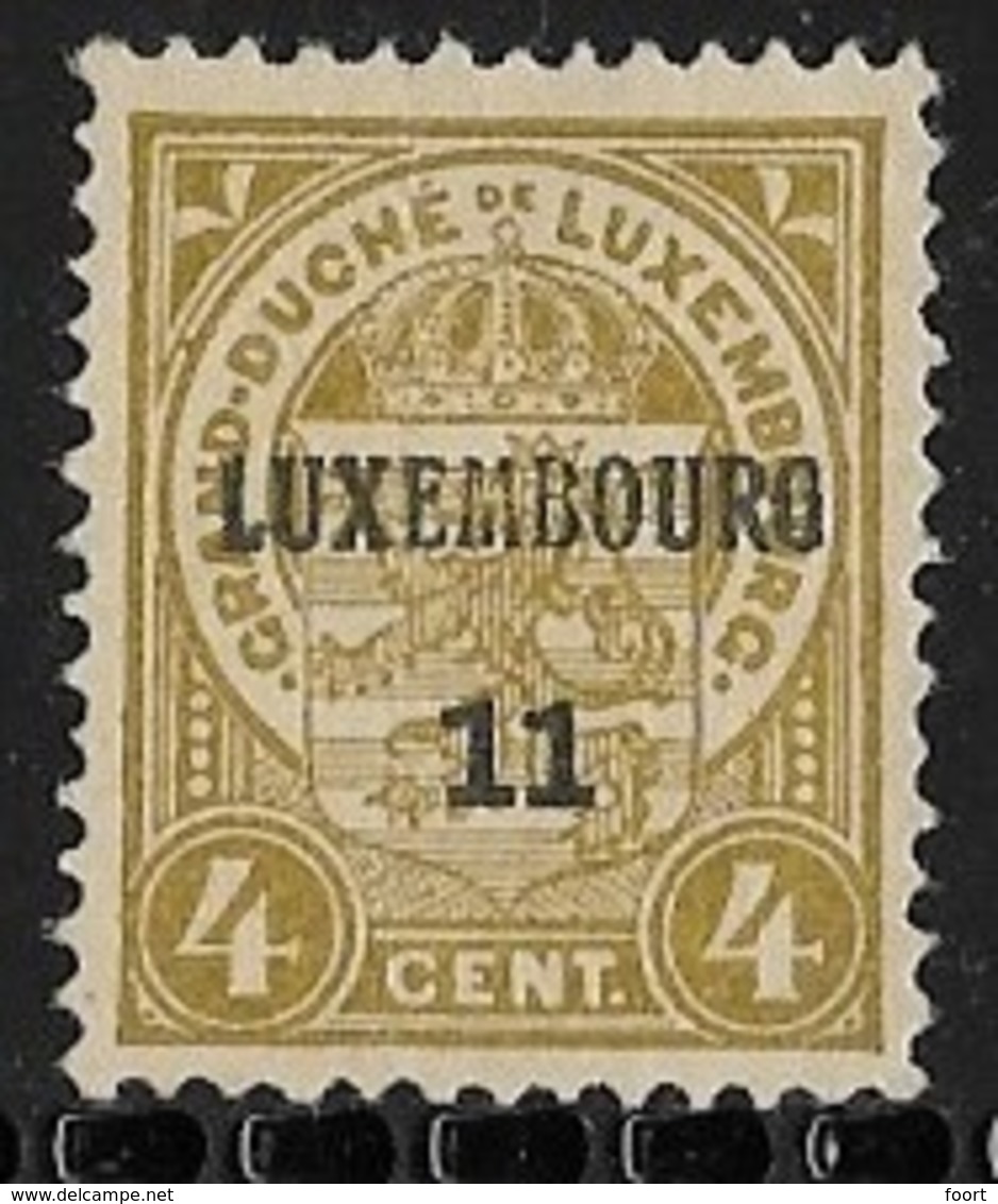 Luxembourg 1911 Nr. 75 - Préoblitérés