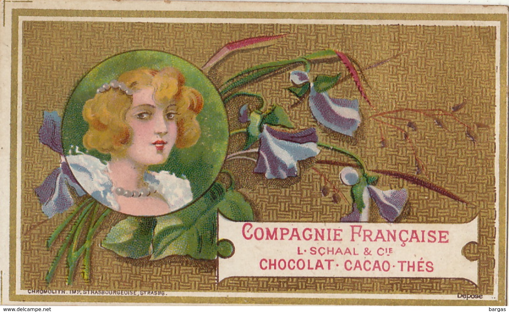 Chromo Compagnie Française L. Schaal Elsass Thann Alsace - Autres & Non Classés