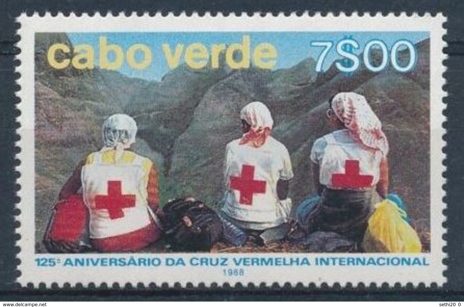 Cap Vert 1988 Red Cross Croix Rouge  MNH - Nobelpreisträger