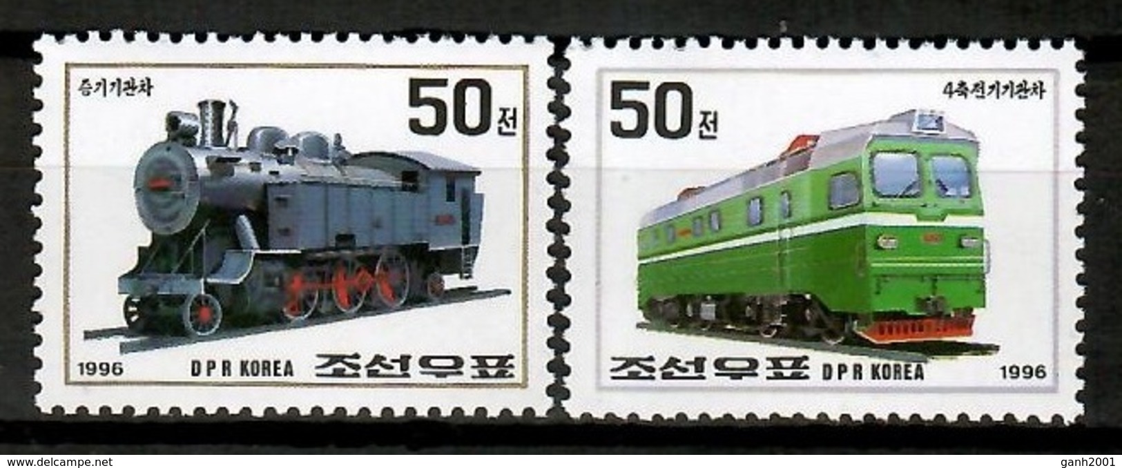 Korea 1996 Corea / Railways Trains MNH Trenes Züge / Cu12715  36-37 - Trenes